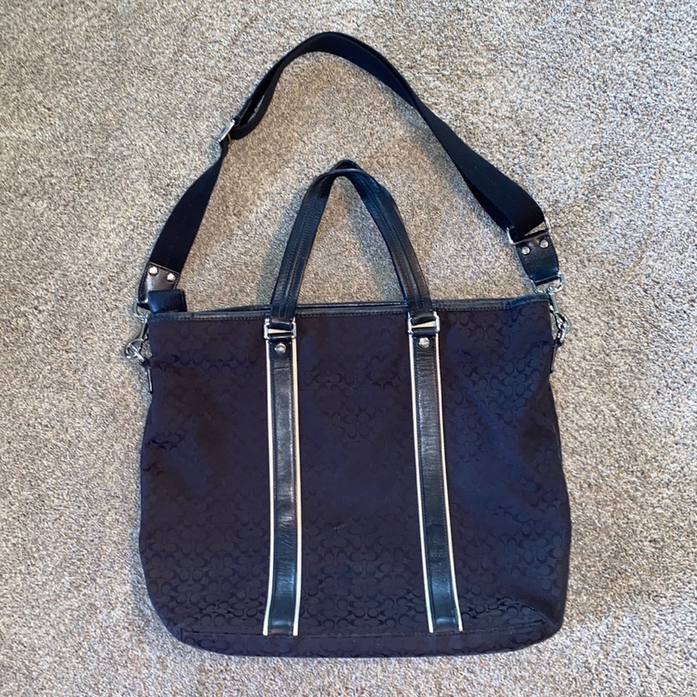 Black Coach Laptop Bag - Picture 2 of 12